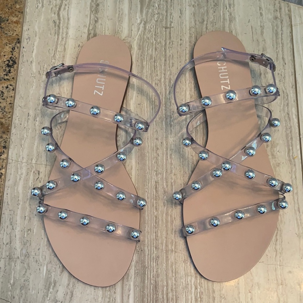Schutz Clear Sandal size 9.5